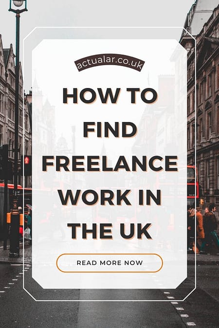How to find freelance work in the UK pinterest graphic